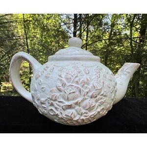 Antique Rose Tea Pot Bonnie Griffin 2004 Brownlow Hand painted